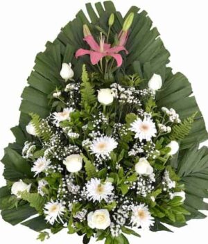 arreglo floral blanco