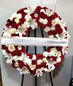Corona fúnebre descanso eterno