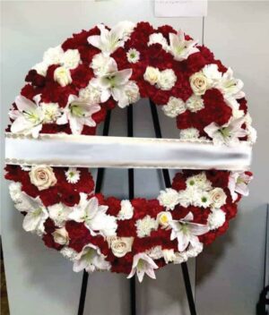 Corona fúnebre descanso eterno