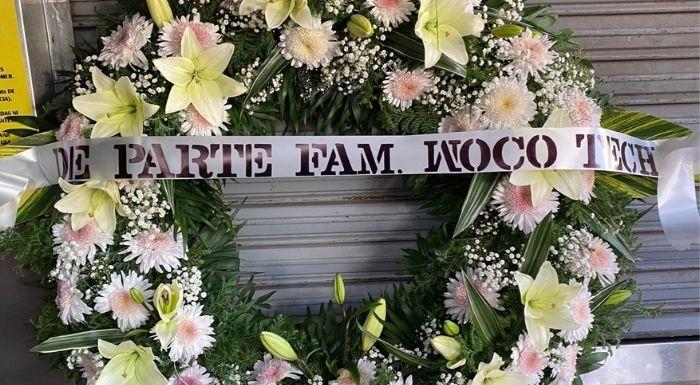 cinta de corona funebre
