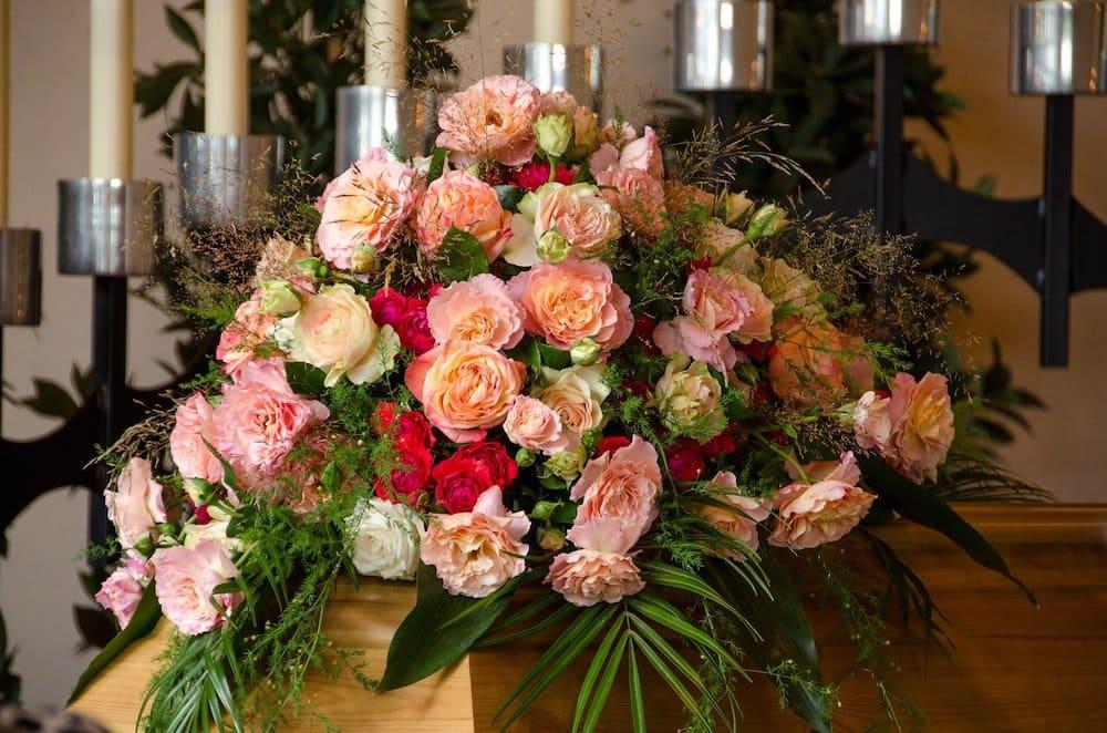 arreglo floral rosa