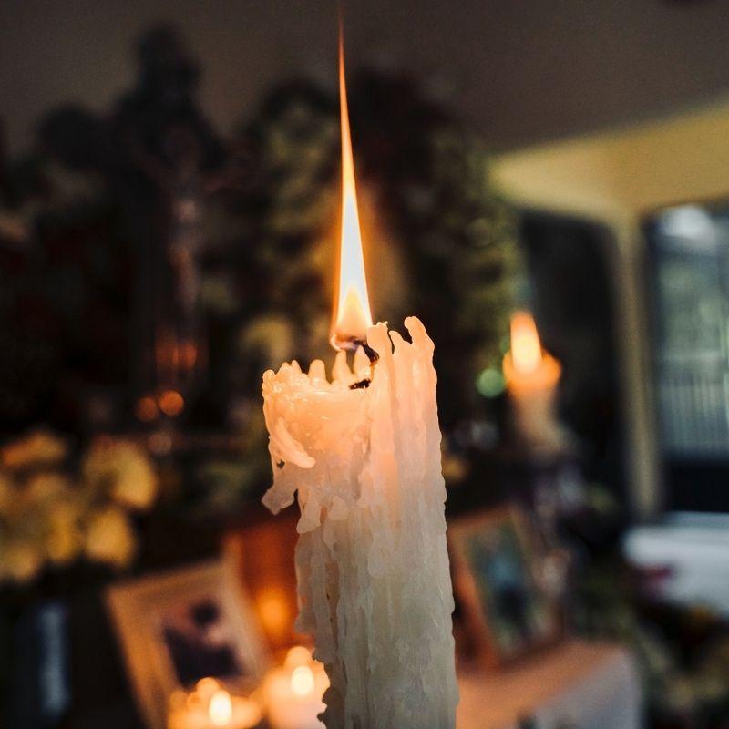 vela encendida