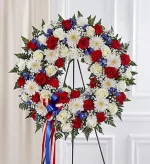 Corona Fúnebre en Pedestal